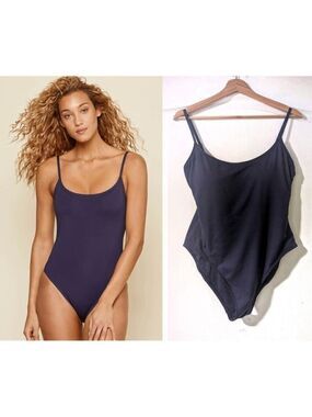 NWT Andie Swim | The Amalfi One Piece in Flat Navy (XL)